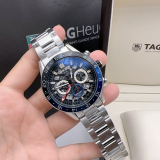 นาฬิกาข้อมือ  Heuer  งานออริเทียบแท้ Size 46mm ระบบ ถ่าน จับเวลา