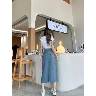 พร้อมส่ง‼️สาวพลัสไซร์ S-5XL(ทักแชทสอบถามก่อน) กระโปรงสไตล์ y2k งานซิปตะขอหน้า ดีเทลผ่าหลัง สาวพลัสไซร์ แอบเซ็กซี่นิดๆ