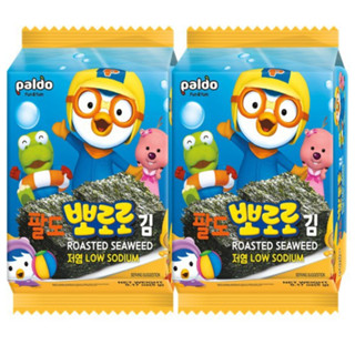 พาลโด สาหร่ายอบปรุงรส Roasted Seaweed (Paldo Brand) 팔도 뽀로로 김 5g. x 2