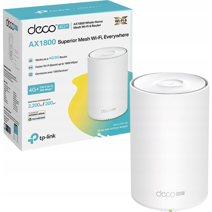 TP-LINK  DECO X20-4G SIM ROUTER 4G+ AX1800 Whole Home Mesh WiFi 6 Gateway เร้าเตอร์ใส่ซิม