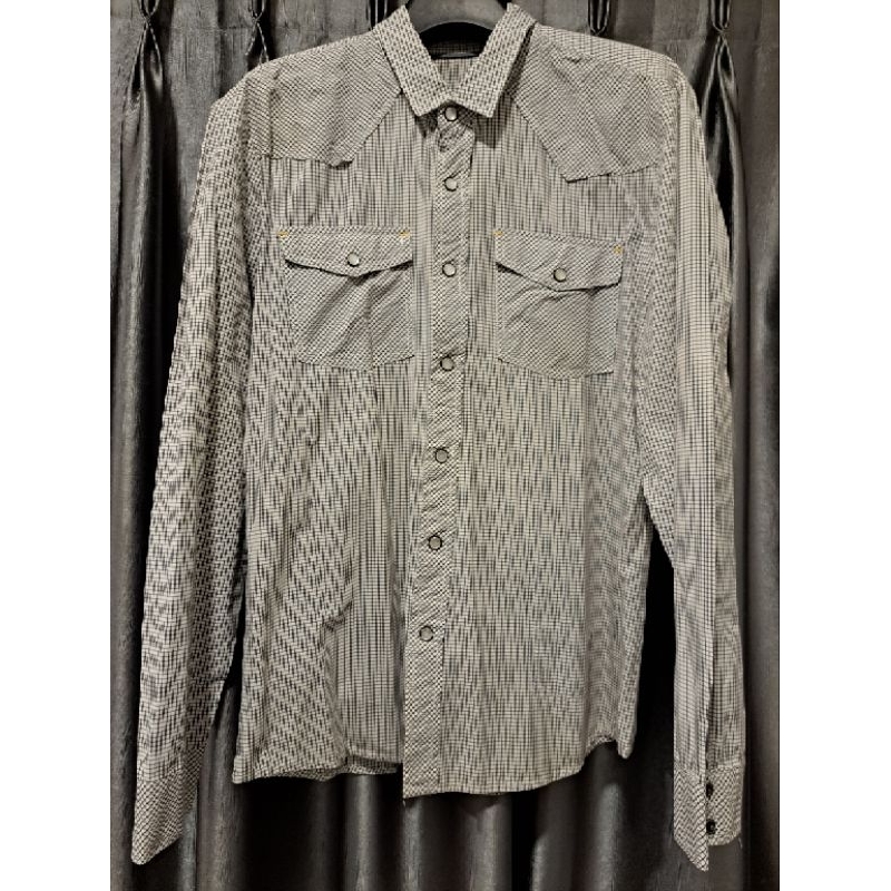 เสื้อเชิ้ต เสื้อผู้ชาย งานแบรนด์ งานป้าย XACT Size M งานดี ผ้าดี