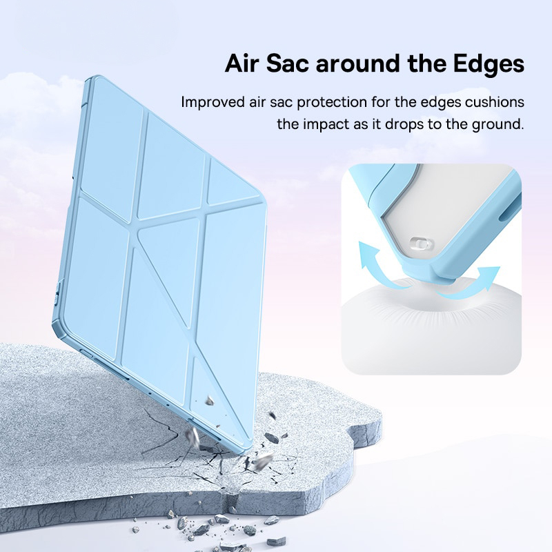 Y-shaped Ultra-thin protective case for air4/5 pro11/12.9inch 2019-2023 gen7/8/9 10,2 Air6 Air7 2025 - ภาพย่อย 3