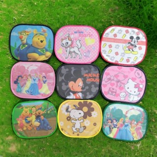 ได้ 2 ชิ้นจ้า ที่บังแดดติดกระจกรถลายการ์ตูนจ้า