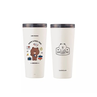 LocknLock​ กระบอกน้ำเก็บอุณหภูมิ​ Line​ Friends​ Clip Tumbler