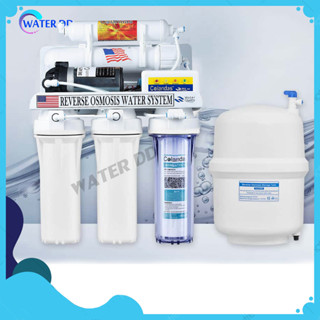 Colandas Reverse Osmosis 0.0001 ไมครอน เครื่องกรองน้ำ 5ขั้นตอน RO กระบอกขาว 2 กระบอก ใส 1 กระบอก