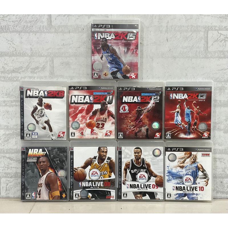 แผ่นแท้ [PS3] รวมทุกภาค NBA (Japan) 2K Live 07 08 09 10 11 12 14 15 16 17 18 Basketball 200