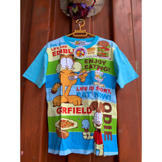 เสื้อยืด Garfield ใหม้แท้