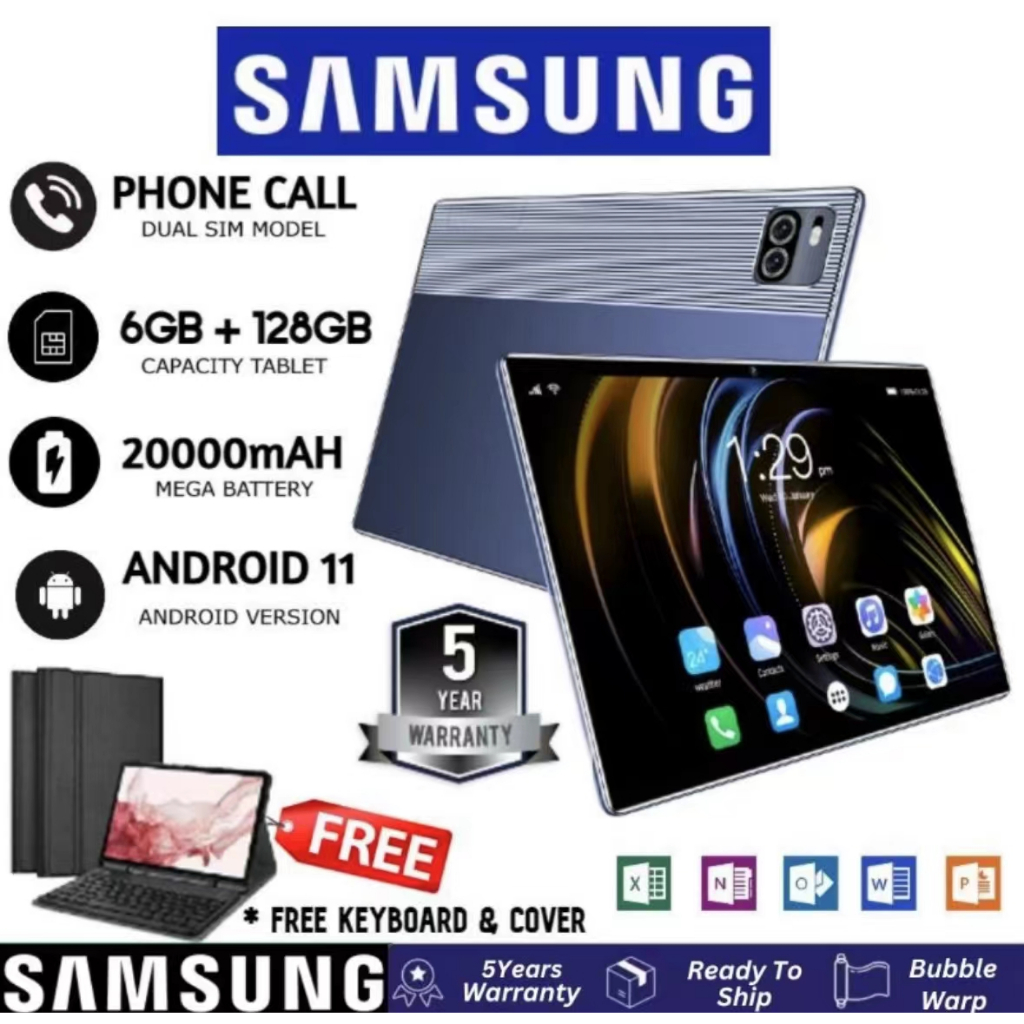 2139 บาท 2023 NEW SAMSUNG ใหม่ แท็บเล็ต {12GB RAM + 512GB ROM} สมาร์ทแท็บเล็ต 11 นิ้ว Android แท็บเล็ตแท็บเล็ตราคาถู Mobile & Gadgets