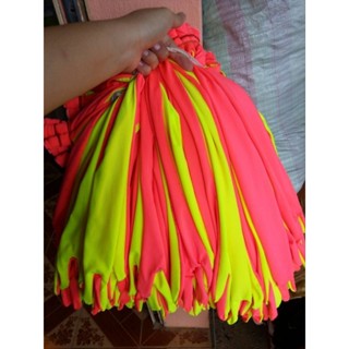 พร้อมส่ง! ถุงมือชมพูสีโอรส+เลม่อน ยาว 15 นิ้ว