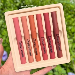 ส่ง​ฟรี​/ส่ง​ไว​ ลิปสติก​ เซตลิป Heng fang Lip ลิป ได้ทั้งเซต 6 สี 6 แท่ง โทนอิฐ เนื้อแมทกำ​มะ​หยี่​ ลิปกันน้ำ ติดทน 4u2
