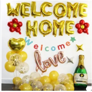 ร้านไทย ส่งจาก กทม. ทุกวัน  ลูกโป่ง WELCOME HOME ลูกโป่งยินดีต้อนรับกลับบ้าน ต้อนรับกลับบ้าน  อ่านรายละเอียดก่อนสั่งซื้อ - รูปที่ 2