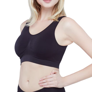 Wacoal Surprise Seamless Bra เซ็ต 5 ชิ้น เสื้อชั้นใน ทอไร้ตะเข็บ แบบสวมหัว รุ่น WH9C24 สีดำ (BL)