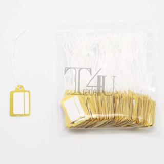 พร้อมส่ง🔥ป้ายราคา สี่เหลี่ยม 1แพค/100ชิ้น สำหรับเครื่องประดั…