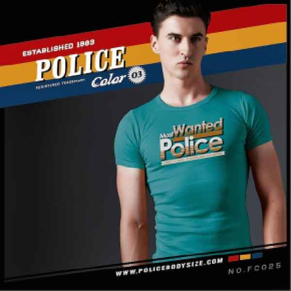 เสื้อยืด Police Bodysize FC025 — صورة 4