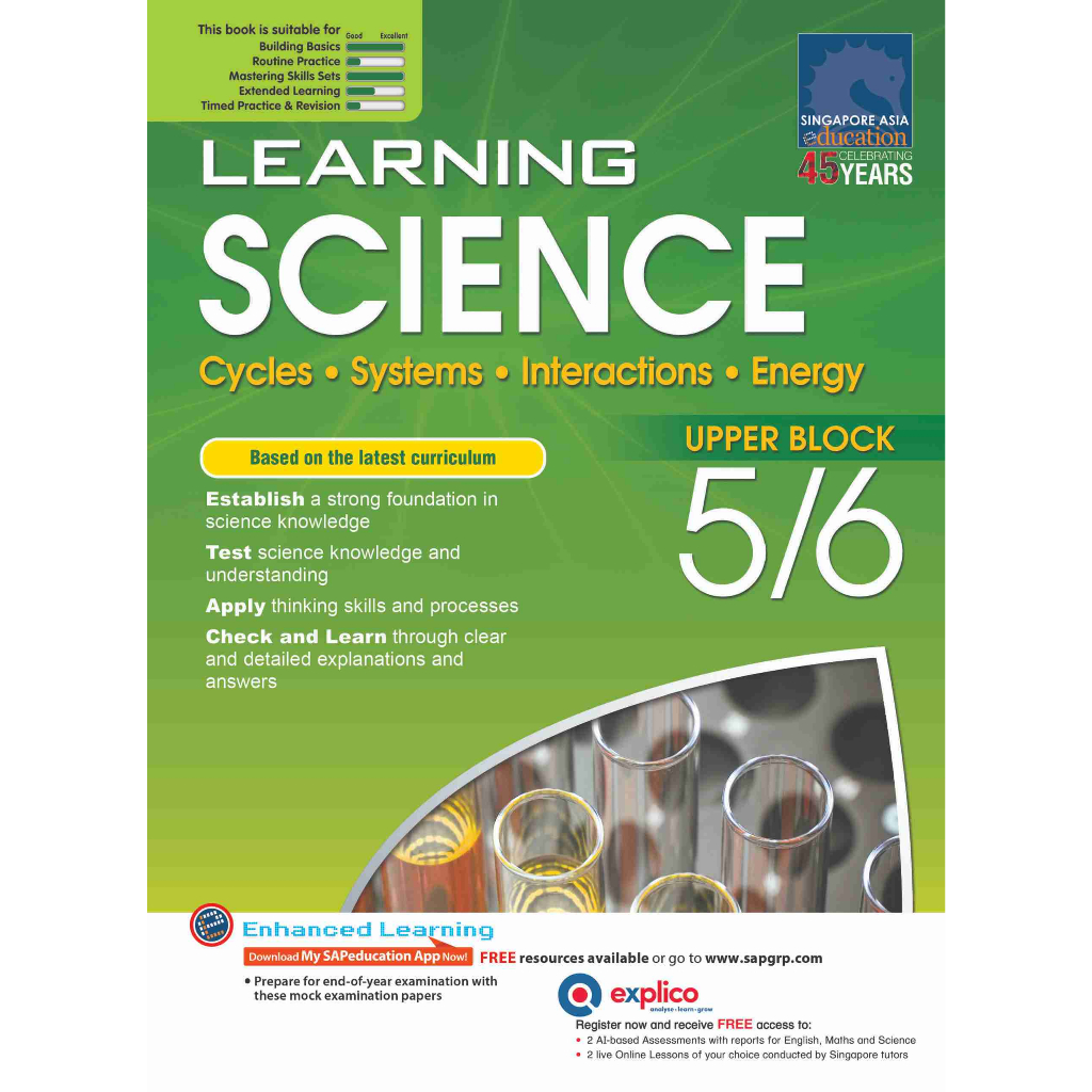 GSAP_แบบฝึกหัดวิทยาศาสตร์สำหรับชั้นประถมศึกษาปีที่ 5-6 LEARNING SCIENCE INTRODUCTORY 5/6
