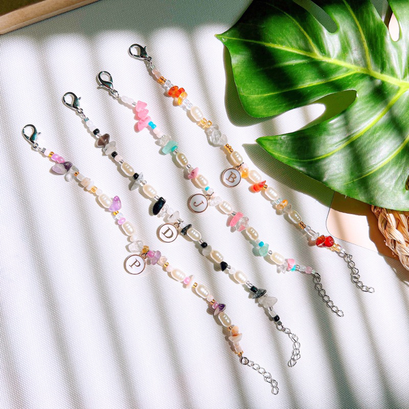 กำไลหินธรรมชาติ กำไลตัวอักษร กำไลแฟชั่น งานhandmade