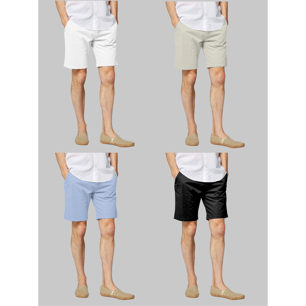 กางเกงขาสั้นผู้ชาย (เอวตะขอ) // ทรงกระบอกเล็ก // Size 27" - 44" (ไซส์มาตราฐาน)
