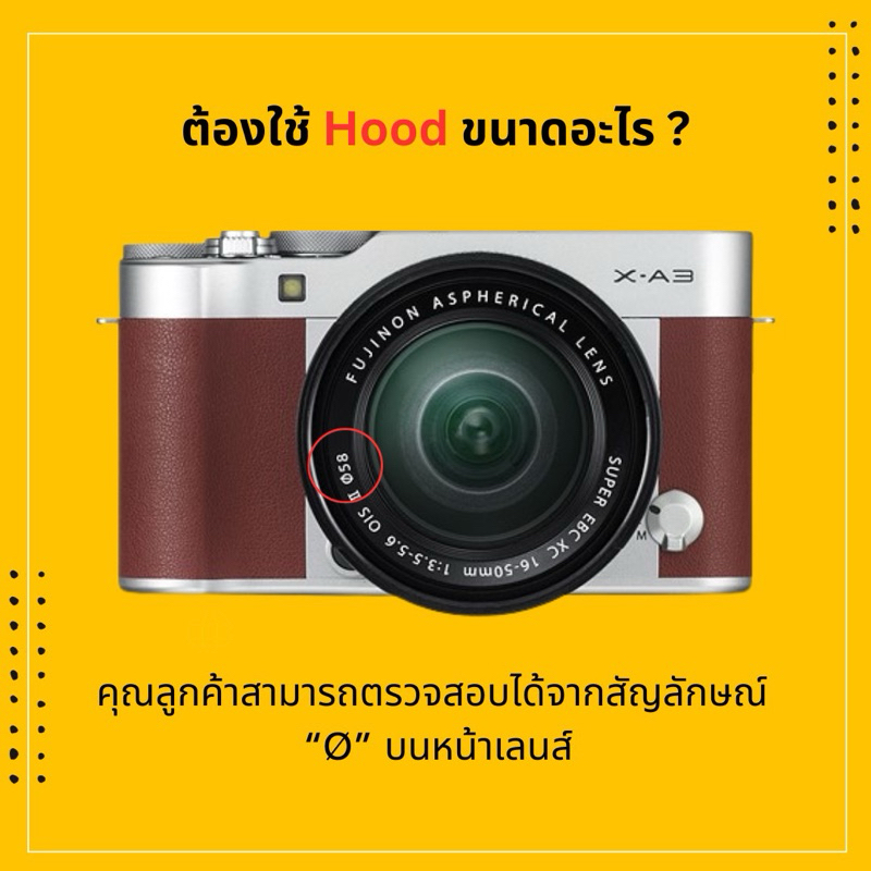 (เติมสต็อก2) Lens Hood เลนส์ฮูดเกลียวหมุน มีหลายขนาด 52 55 58 62 67 72 ทรงกระบอก ทรงสูง ทรงไลก้า ทรงwide ขายถูกมาก
