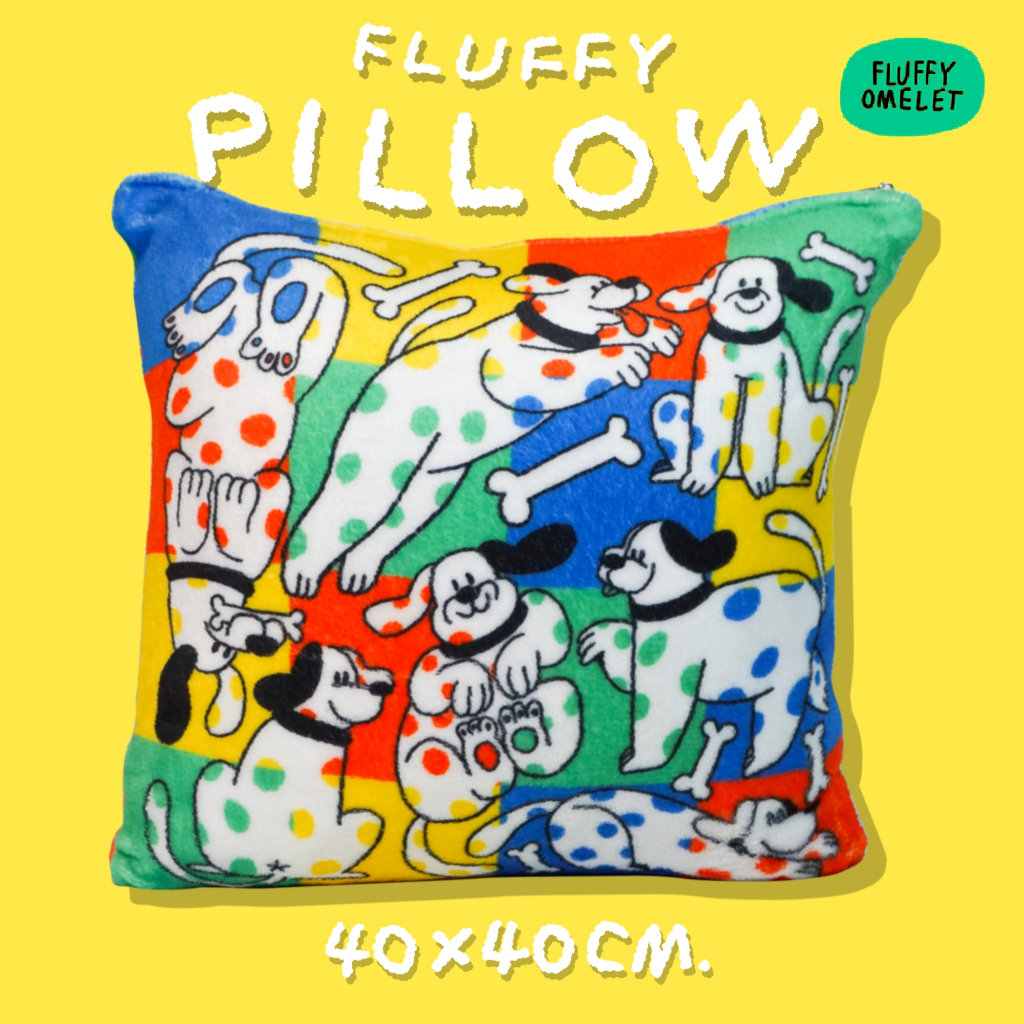 MURE DOG FLUFFY PILLOW
