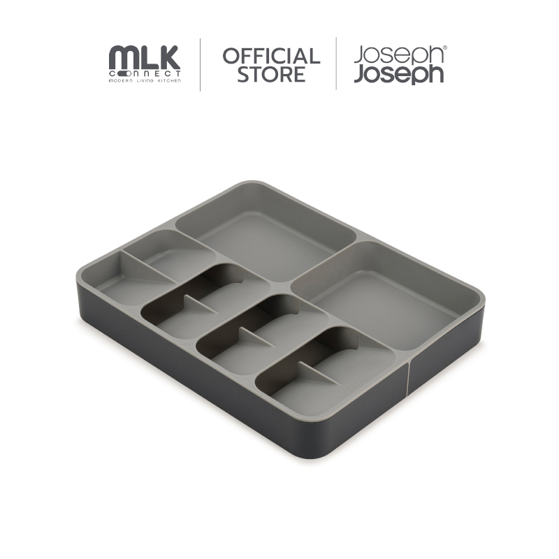 Joseph Joseph อุปกรณ์จัดเก็บช้อน ส้อม มีด และ Gadgets สามารถปรับขนาดได้ รุ่น DrawerStore สีเทา N85166