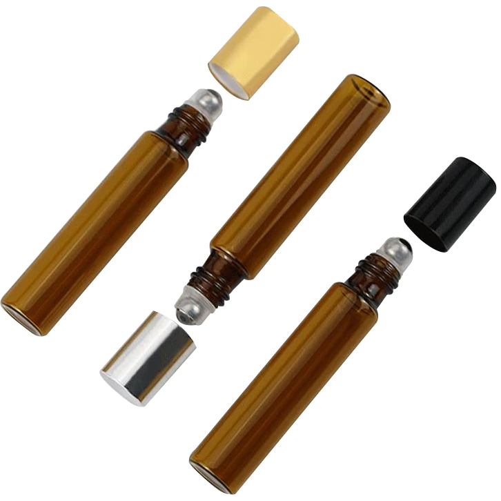 🧴 ถูกที่สุด PACKING.DD🧴GI004 ขวดลูกกลิ้งสีชา 3-5-10 ml ขวดลูกกลิ้ง PGZ01 thumbnail 5