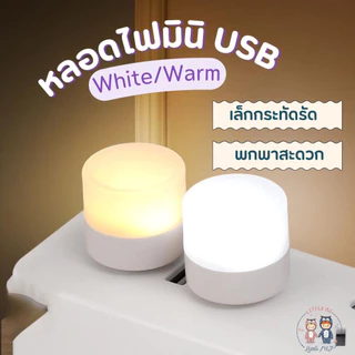 หลอดไฟ LED USB 2W หลอดไฟขนาดเล็ก แสงขาว วอร์ม แสงเหลือง ไฟมินิ