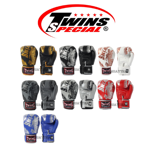 นวมชกมวย ทวินส์ สเปเชี่ยล Twins Special Boxing Glove BGVL3-49 Dragon Twins หนังแท้ มวยไทย