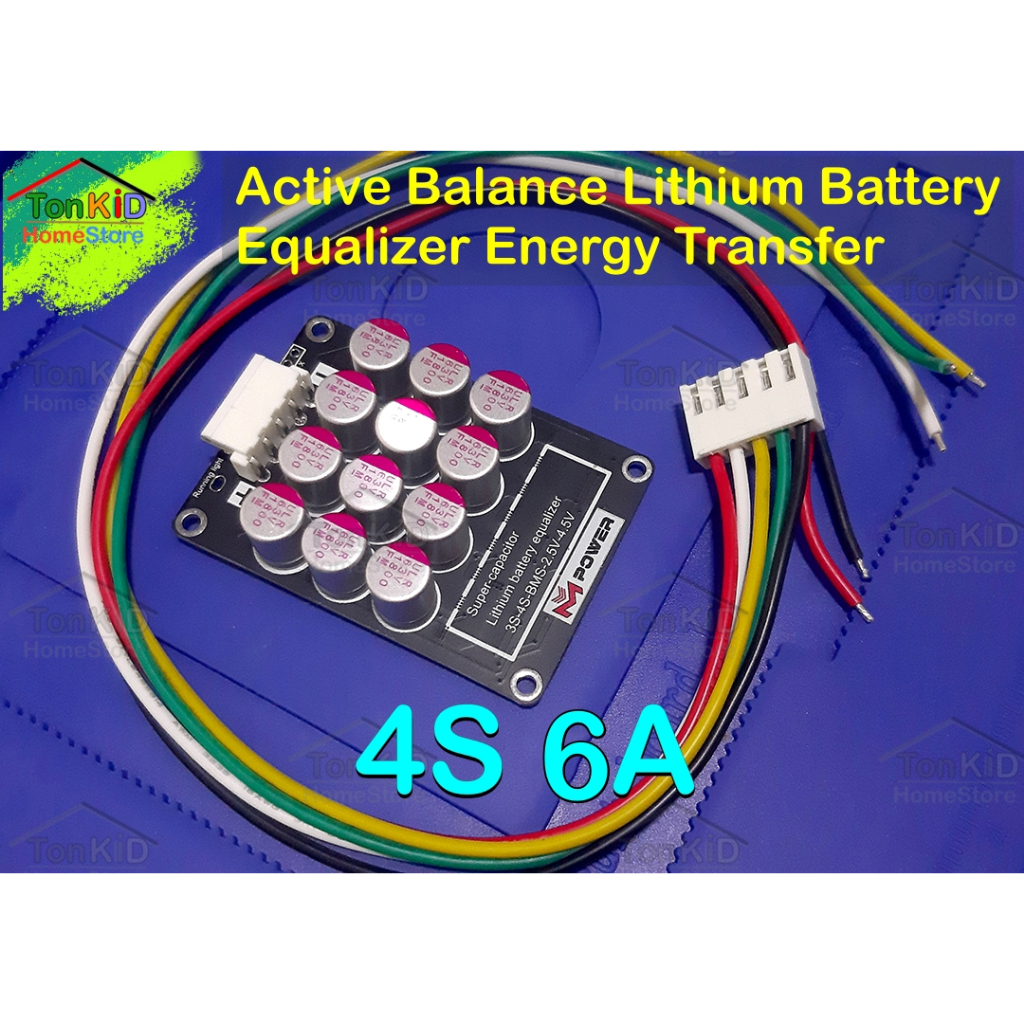 Active Balance Lithium Lipo / LiFePO4 / NMC Battery Equalizer Energy Transfer แอคทีฟ บาลานซ์ 4S 8S 1