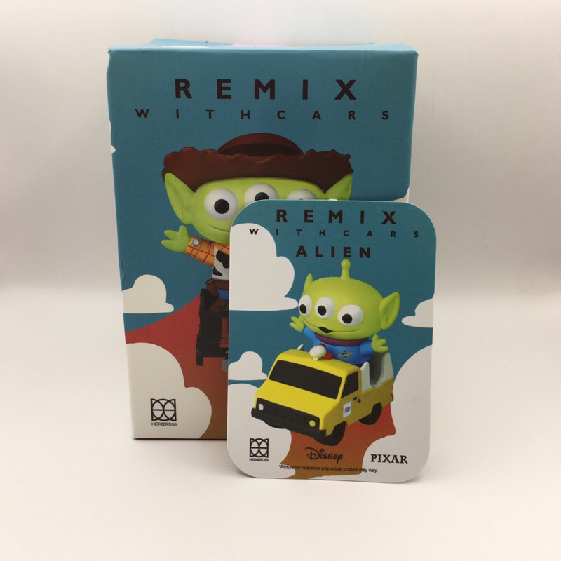 กล่องสุ่ม Disney Pixar Remix with cars : Alien Green man toy story