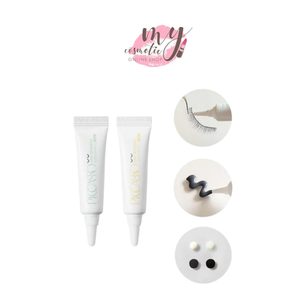 ( แท้ / พร้อมส่ง ) Piccasso False Eyelash Adhesive #สี White กาวติดขนตา (7ml)