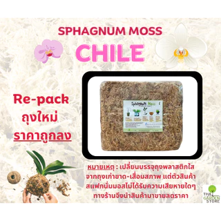 สแฟกนั่มมอส มอสชิลี ปลูกต้นไม้ 500 g. (Chilean Sphagnum Moss)