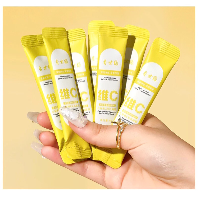 ❤️🔥แบ่งขาย1ซอง 😍มาส์กฟองฟู 🍋VitC 🥕แครอท หน้าใส ผิวใส ลดรอยสิว กระชับรูขุมขน คุมมัน มาส์กหน้า มาส์กฟองฟู่ มาส์ก