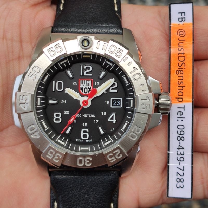 Luminox 3251 มือ2 สเตนเลส สายหนัง สวยๆ