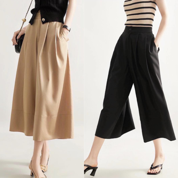 Skirt pants กางเกงกระโปรง ขาบาน
