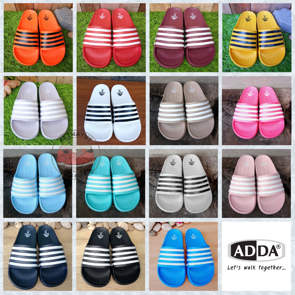 รองเท้าแตะผู้หญิงแบบสวม รองเท้าแตะแบบสวม ใส่สบาย adda รุ่น 55R01