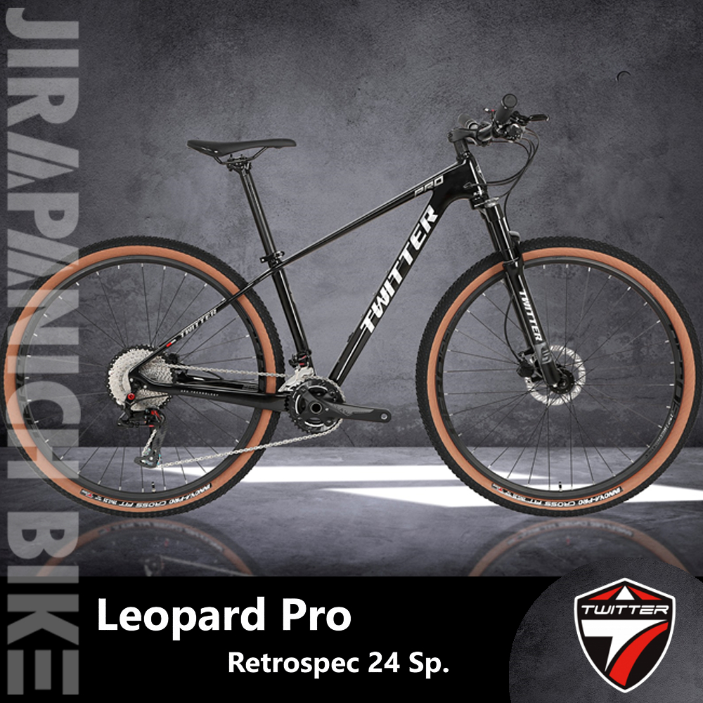 (ลดสูงสุด500.- พิมพ์P500SV)จักรยานเสือภูเขา TWITTER รุ่น Leopard Pro 29ER (ตัวถังคาร์บอน,เกียร์ RS 24 SP)