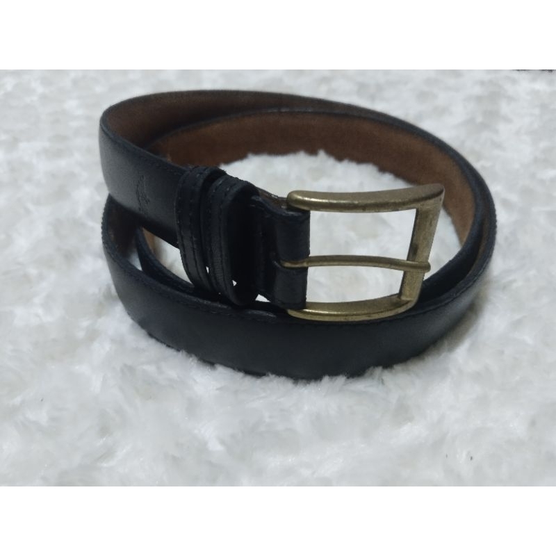 เข็มขัดหนังแท้สีดำ dockers