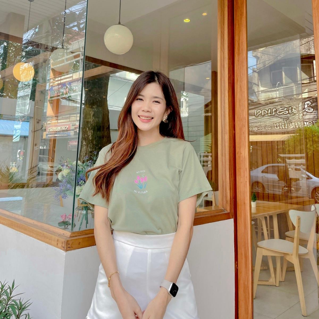 Jarikashop - เสื้อยืด Rain Minimal ( งานป้าย.. Jarika ) ( จ158 )