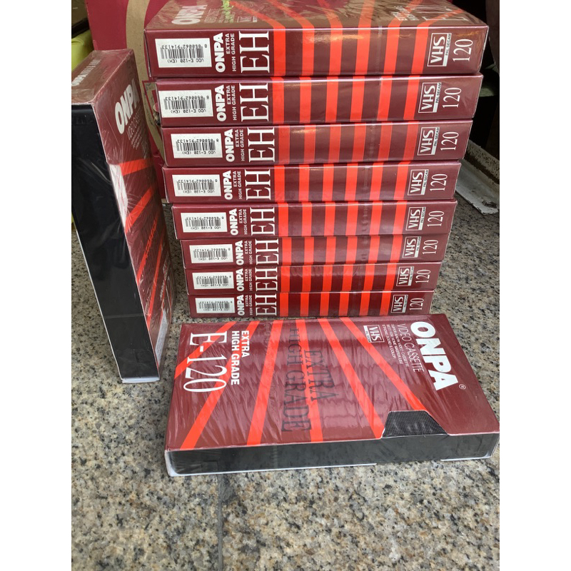 ม้วนวีดีโอเปล่า Onpa(ออนป้า) ความยาว 120 นาที มือ1/มัวนวีดีโอ VHS เปล่า 120นาที/ม้วนวิดีโอเปล่าpanasonic ความยาว240นาที