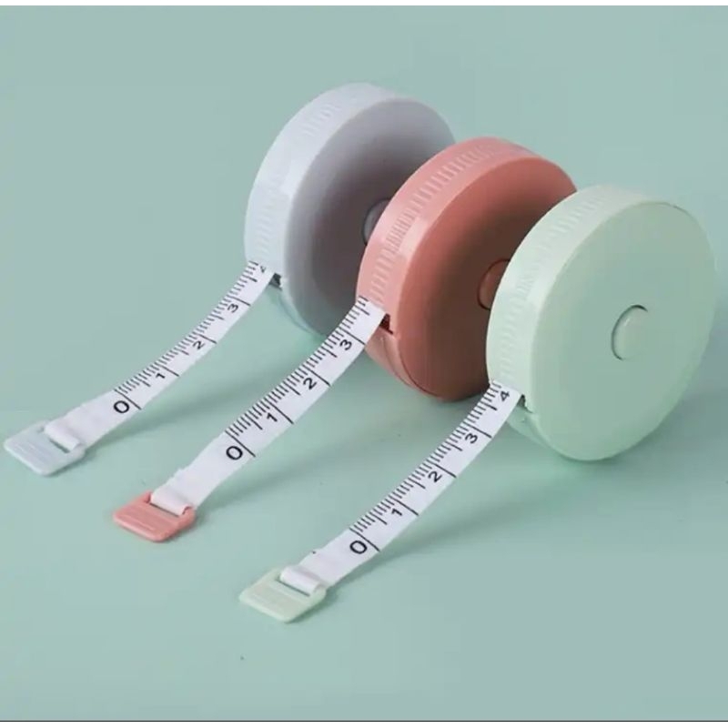 พร้อมส่ง ตลับเมตรแบบพกพายาว 150cm. คละสี หน่วยนิ้วเป็นจีน