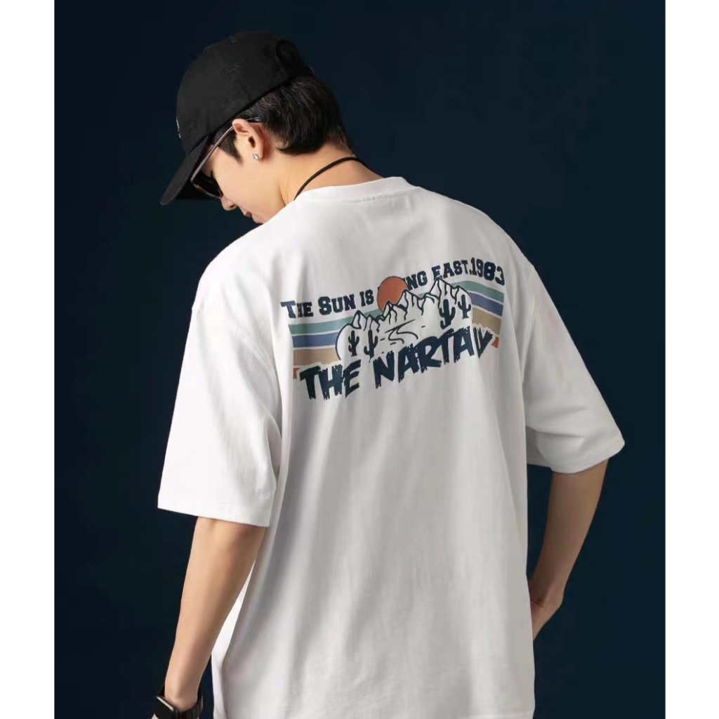 teetwoone เสื้อยืด คอกลม แขนสั้น oversize สไตล์เกาหลี วินเทจ ลาย "THE NARTAV" ผ้าฝ้ายเกรดพรีเมียม ใส่สบายUnisex T-shirt