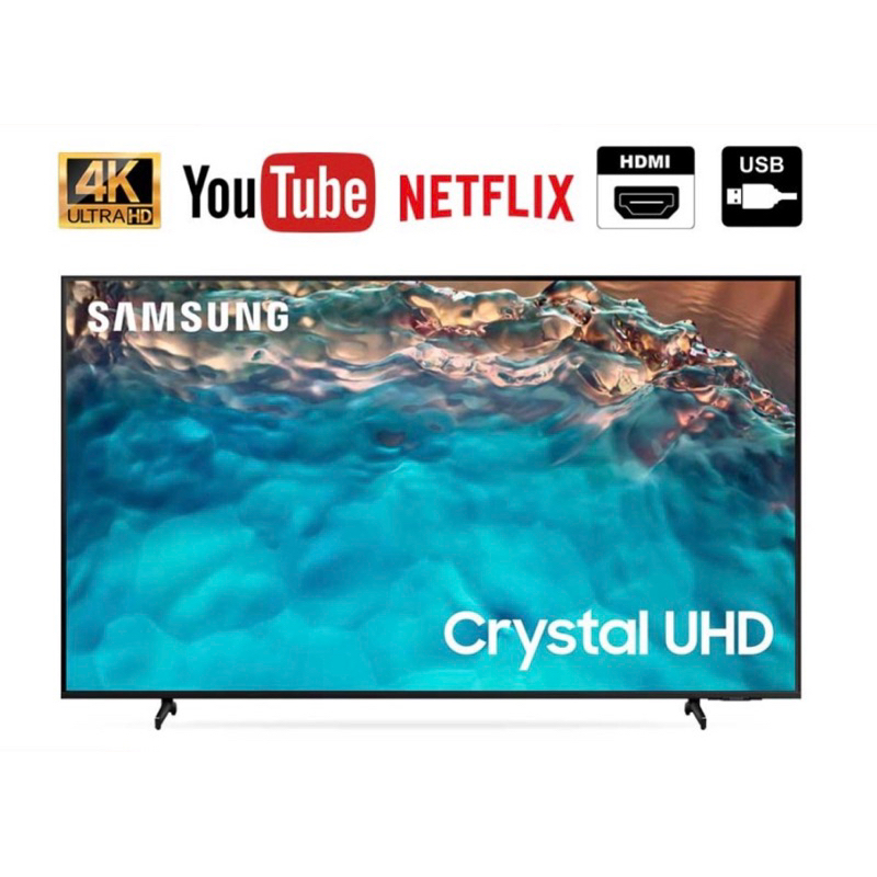 SAMSUNG Crystal UHD TV 4K SMART TV 55 นิ้ว 55BU8100 รุ่น UA55BU8100KXXT (NEW 2022)
