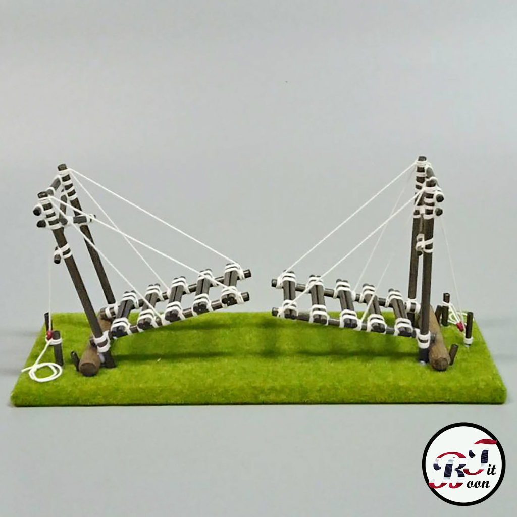 โมเดลลูกเสือ สะพานยื่น Single Lock Bridge