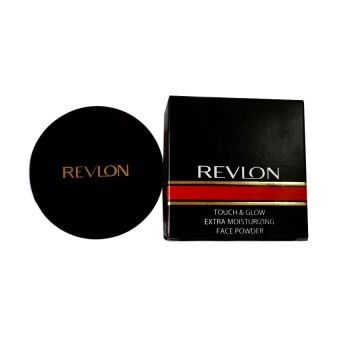 แป้งฝุ่น revlon​ touch​ &​ glow​ extra​ moisturizing (24g) สี​ translucent1​
