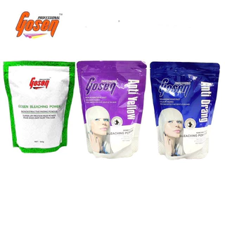 [500g.] รวมผงฟอกโกเซ็น Gosen Bleaching Power โกเซ็น บลีชชิ่ง พาวเวอร์ กัดสีผม ฟอกสีผม สูตรล้างไรส้ม สูตรล้างไรเหลือง