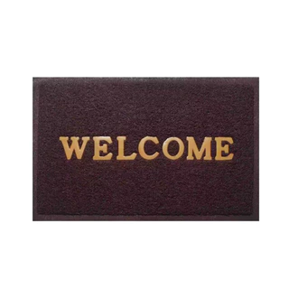 พรมเช็ดเท้า welcome พรมเช็ดเท้าดักฝุ่น/กันลื่น พรมปูในรถยนต์ ตกแต่งบ้าน ขนาด40×60cm, 50×70cm และ60x90 cm