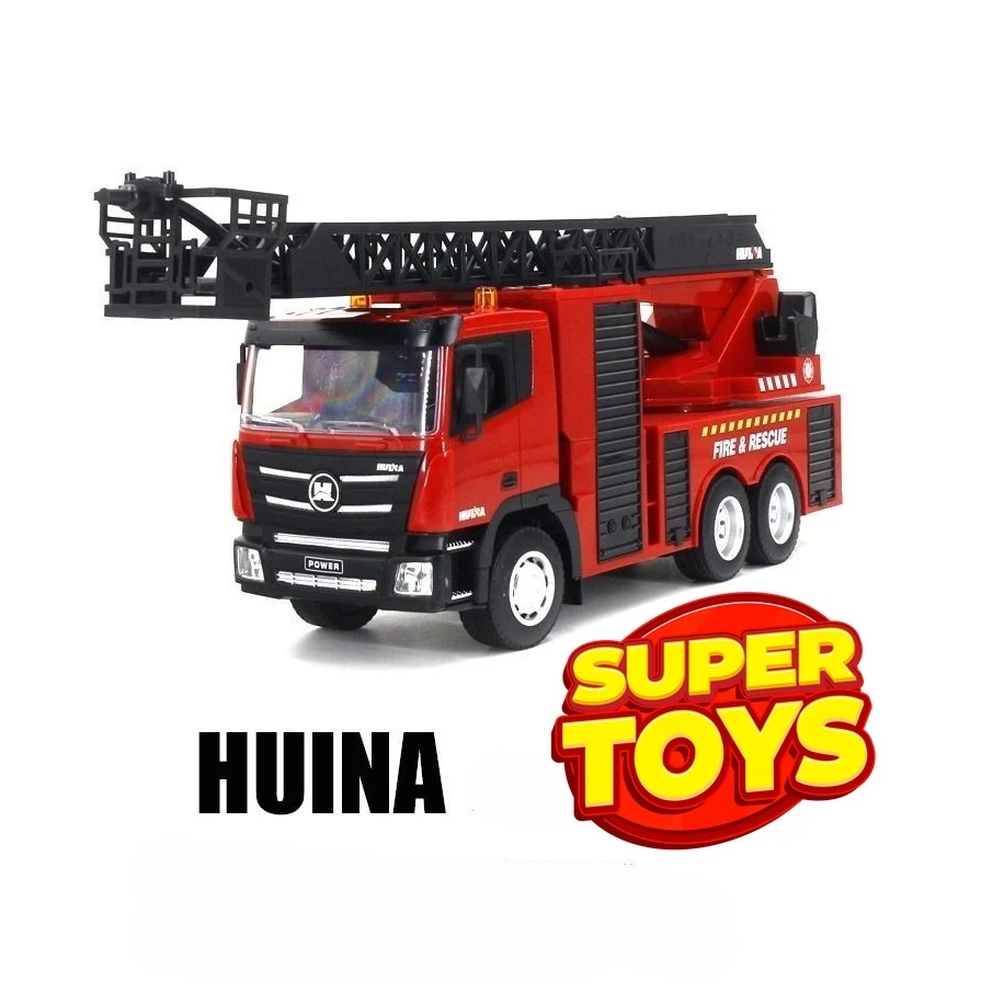 รถบังคับ HUINA 1361 รถดับเพลิง 🧯 9CH ฉีดน้ำได้ 1:18 ระบบไฟและเสียงสมจริง 🚒 thumbnail 5