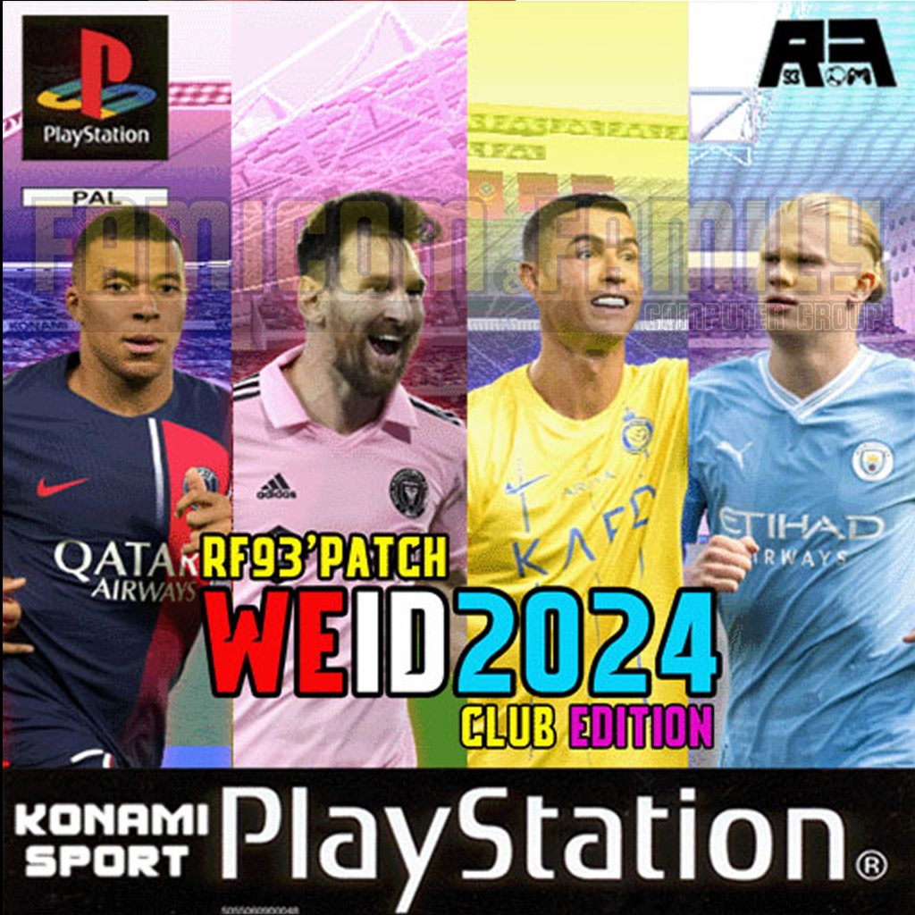 เกม Play 1 Winning Eleven 2024 (MOD 2002) (สำหรับเล่นบนเครื่อง PlayStation PS1 และ PS2 จำนวน 1 แผ่นไรท์)