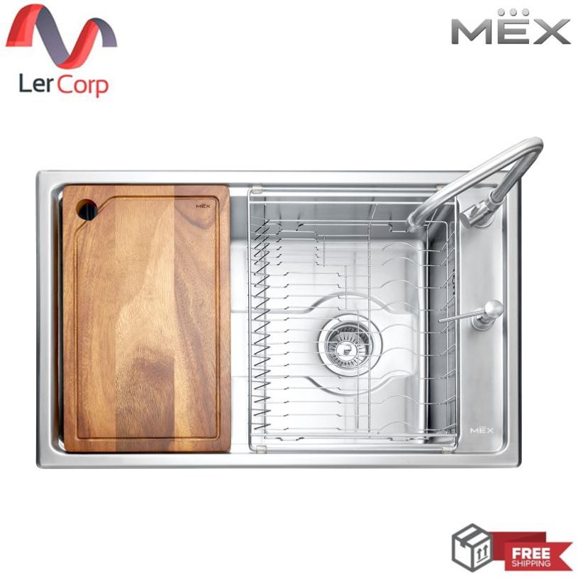 [0% 10 เดือน] อ่างล้างจาน MEX TD Series 1 หลุม รุ่น TD76 ฟรี ก๊อกน้ำเย็น