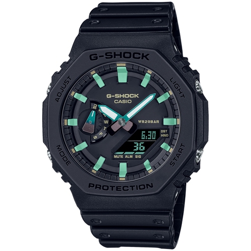 G-Shock นาฬิกาข้อมือผู้ชาย สายเรซิ่น รุ่น GA-2100RC,GA-2100RC-1A,GA-2100RC-1ADR